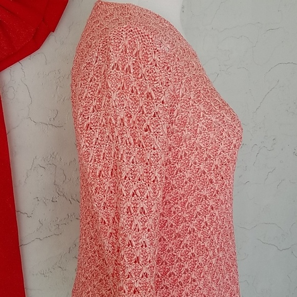NWT Dana Buchman Coral Knit Sweater - Picture 3 of 7